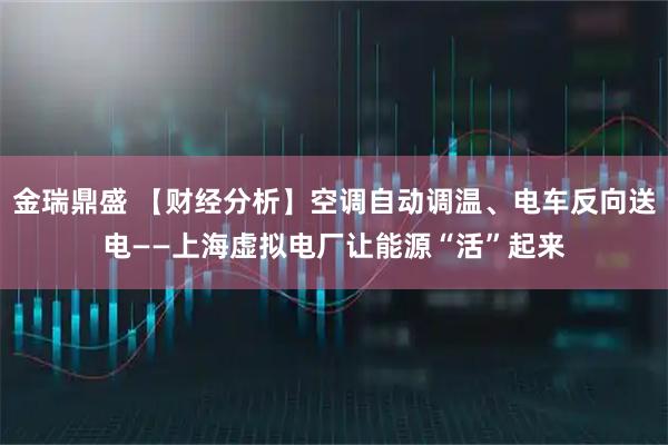 金瑞鼎盛 【财经分析】空调自动调温、电车反向送电——上海虚拟电厂让能源“活”起来